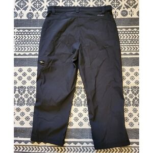 Womens Eddie Bauer Black Cargo Capri  Pants Size 10